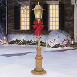7' LED Lamp Post with 150 Warm LED Lights