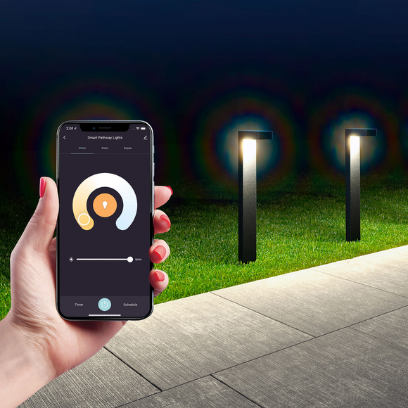 Atomi Smart Wifi LED Pathway Lights, 2-pack Extension Kit