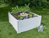 Vita Classic Keyhole Garden Bed with Composting Basket, 48" W X 48" D X 22" H