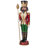 6' Grand Resin Indoor / Outdoor Christmas Nutcracker with 25 LED Lights & Sounds