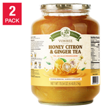 Vonbee Honey Citron & Ginger Tea 4.4 Lb 2-count