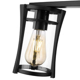 OVE Decors Joakim 3-Light Wall-Mount Vanity Light, Black Painted Finish