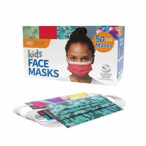 FLTR Kids General Use Face Mask, 50 Masks Includes 20 Adjustable Ear Loops.