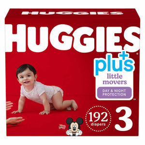 Huggies Plus Little Movers Diapers Sizes 3 - 7 (Select Size)