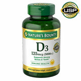 Nature's Bounty Vitamin D3 125 mcg, 400 Softgels
