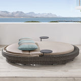 OVE Decors Sienna Oval Daybed Outdoor Patio Canopy Bed with Washable Cushions