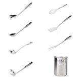 All-Clad Stainless Steel Kitchen Utensil Set, 8-piece Mirror Polished