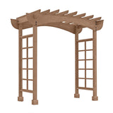 Yardistry Cedar Backyard Arbor, 7.5'H x 6.2'W x 4.9'L