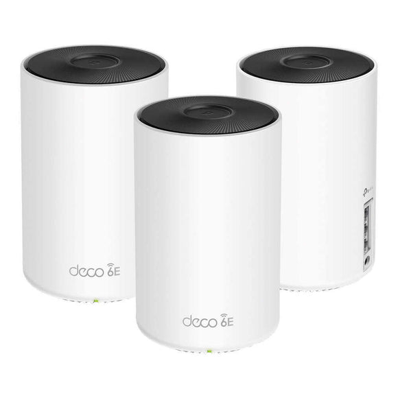 TP-Link Deco AXE5300 Wi-Fi 6E Tri-Band Whole-Home Mesh Wi-Fi System, 3 Pack
