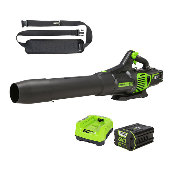 Greenworks 80V Jet Blower with 2.5Ah Battery and Rapid Charger