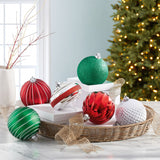 Christmas Tree Decorative Shatter Resistant Ornaments, Set of 12