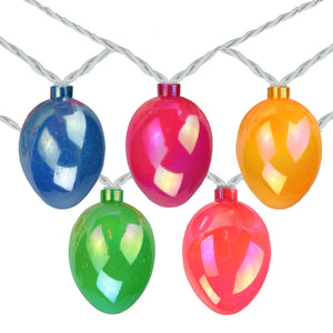 Northlight 10 Pearl Multi-Colored Easter Egg Spring Holiday Lights, 7.25' Long