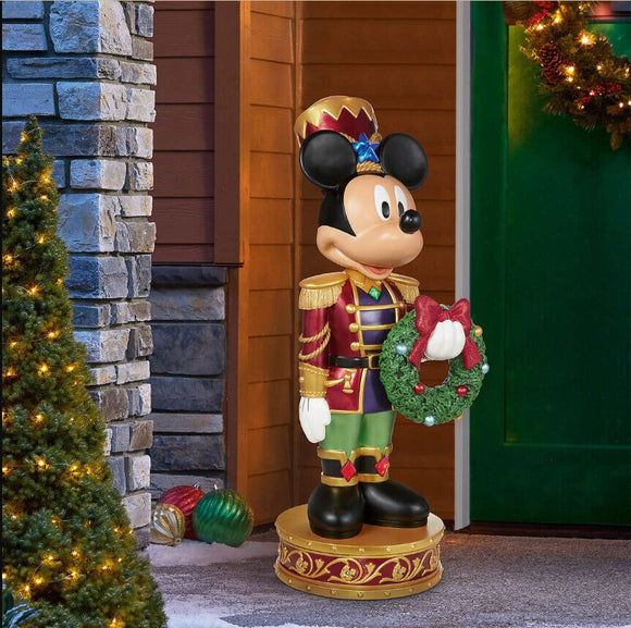 Disney Mickey Nutcracker with Music and LED Lights, 23.4 in. × 25 in. × 60 in.