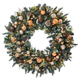 48" Pre-Lit Decorated Wreath