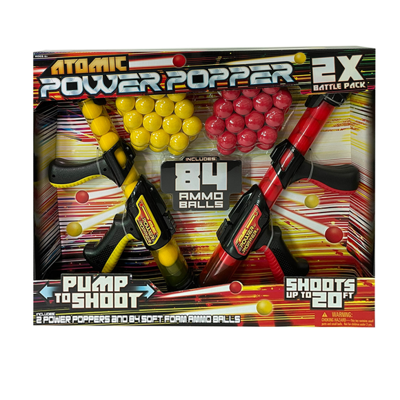 Atomic Power Popper Battle Pack with 84 Balls
