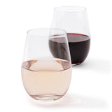 Berkley Jensen Stemless Wine Glass Set, 12-Pc. 15.2oz