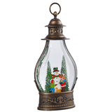Holiday Lantern Globe with LED Lights, Illuminated Water Globe with Glitter