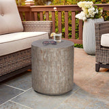 Mullally Lightweight Concrete Side Table, 16.3" W x 16.3" L x 18.5" H