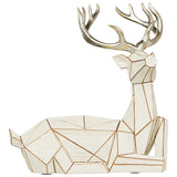 Holiday Geometric Deer, Set of 2 Deer