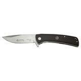 Puma SGB Mach 1 Ball Bearing Fast Action Knife, Mod Drop Point Plain Blade Carbon Fiber