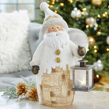 Holiday Figurine with LED Lantern