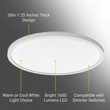 KODA Slim 15"LED Ceiling Light With Adjustable Color Temperature