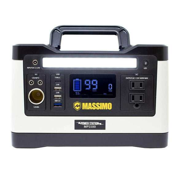 Massimo 500W 12V Portable Lithium Battery Power Station