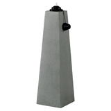 Stylecraft 25" Square Patio Torch Tower, Stone Composite Material