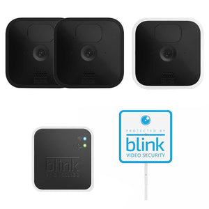 Blink 3 Camera Security System, 2 Outdoor And 1 Indoor Battery Powered Cameras