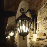 Koda Outdoor Wall Lantern, Automatically Turns On & Off