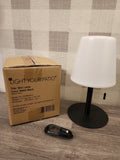 2-pack Light Your Patio Cordless Mini Lamp with Rechargable Batteries