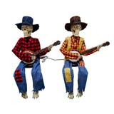 Animated Dueling Banjo Skeletons, Play Music & Phrases Halloween Decoration
