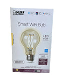 Feit Electric Smart Wi-Fi A19 LED Filament Smart Glass Bulb, 4-Pack