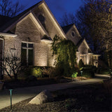 VOLT Landscape Lighting 9-piece Path & Area Light Brass LED Starter Kit