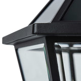 Lutec 300 Lumens Outdoor LED Solar Post Lantern Includes Rechargeable Battery