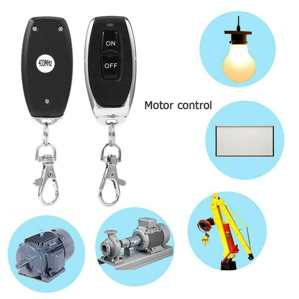 Smart Home 433Mhz DC 1CH Wireless Remote Switch Relay Receiver Transmitter  Universal Remote Control Switch Module and RF Transmitter Remote Controls