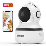 OWSOO 1080P FHD WiFi IP Camera Wireless WiFi Panoramic Viewing Camera with Motion Detection