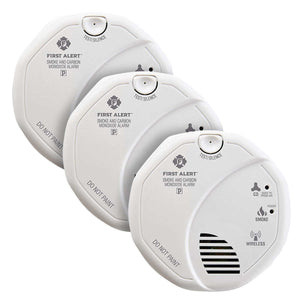 First Alert Smoke and Carbon Monoxide Alarm, 3 pack