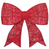 36" Red Bow with 200 Twinkling LED Lights，4 Function Control