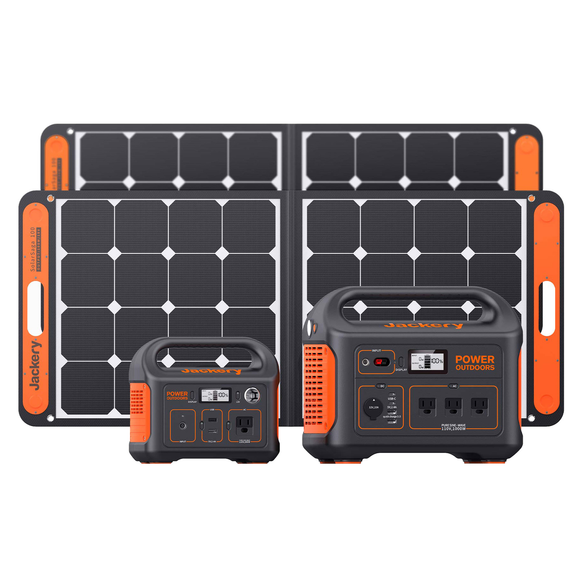 Jackery Explorer 880W and Explorer 290W Solar Generator Kit