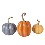 Fall Harvest Resin Pumpkins, Set of 3