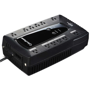 UPS Battery Backup with Surge Protection 12 Outlet 850VA / 460W 5ft Cord
