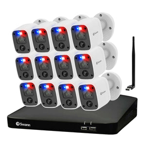 Swann Enforcer 16-Channel 4K Ultra HD 4TB NVR Security System, 12 4K Cameras