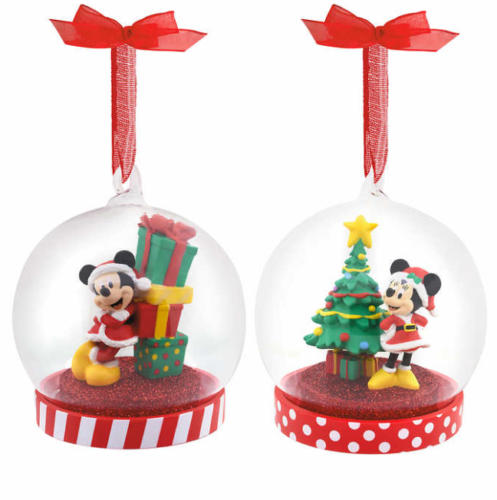Hallmark Disney Mickey and Minnie Ornaments, Set of 2