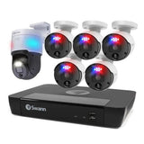 Swann Pro Enforcer 12MP 8-Channel NVR Security System with 5 Bullet & 1 PT 4K Cameras