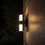 Lutec Smart LED Up/Down Outdoor Wall Light, Dimmable in Adjustable Colors