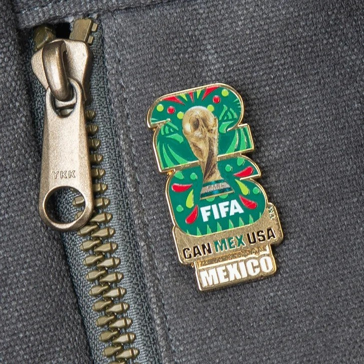 FIFA World Cup 7-Piece Zinc Alloy Pin Set featuring the Official